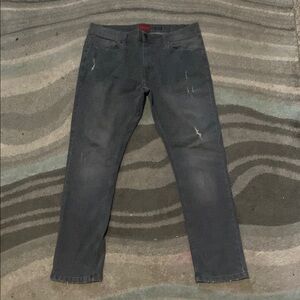 Truth Gray Slim Jeans Modern Distressed Style